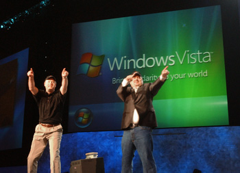 Microsoft's Dave Tamasi and Douglas MacIver